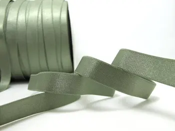 CLEARANCE-ul|6 yarzi 1/2 Inch de Măsline Verde Strălucitor Model Decorativ Lenjerie Elastic|Bentiță Elastică|Skinny Porțiune Îngustă de Dantelă|